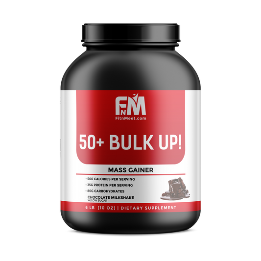 50+ Bulk Up! Mass Gainer Protein – Chocolate Milkshake Flavor 6 lbs