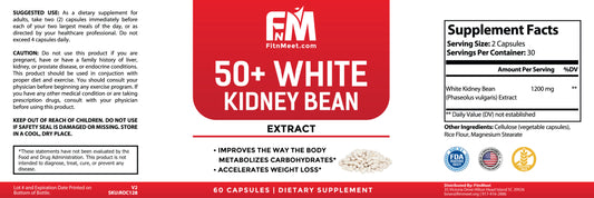 White Kidney Bean Supplement 50+ | Carb Block Capsules