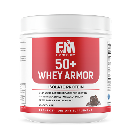 50+ 100% Whey Armor Isolate Protein – Chocolate 1 LB