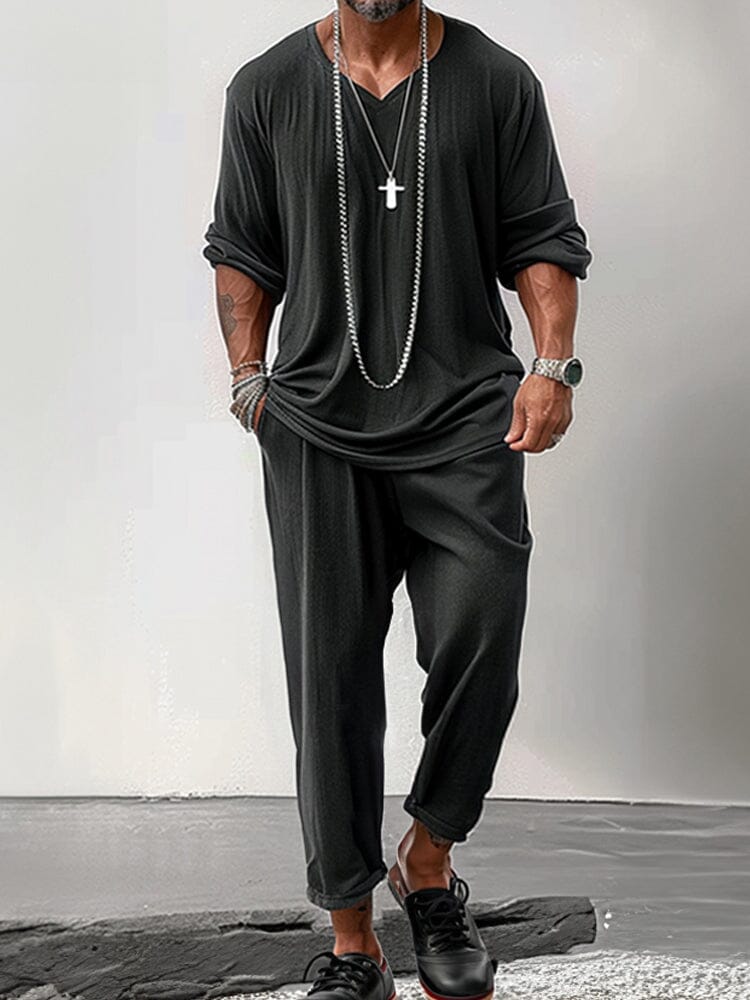 Soft Stretchy Simple 2-Piece Outfits