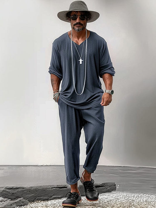 Soft Stretchy Simple 2-Piece Outfits