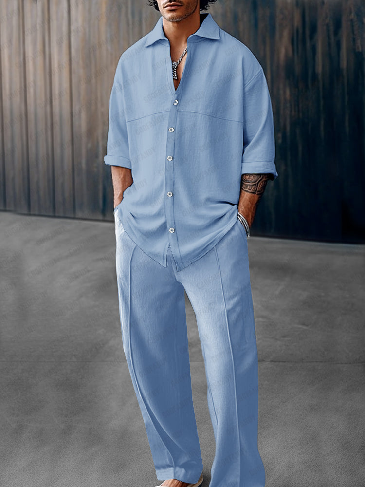 Soft Loose Fit 100% Cotton 2-Piece Set