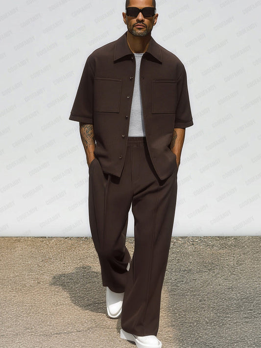 Durable Casual Jacket Pants Set