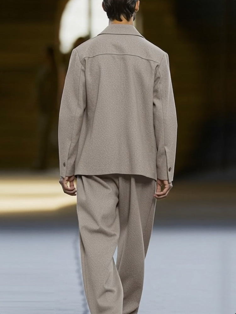 Modern Smart Casual Thin Suit Set