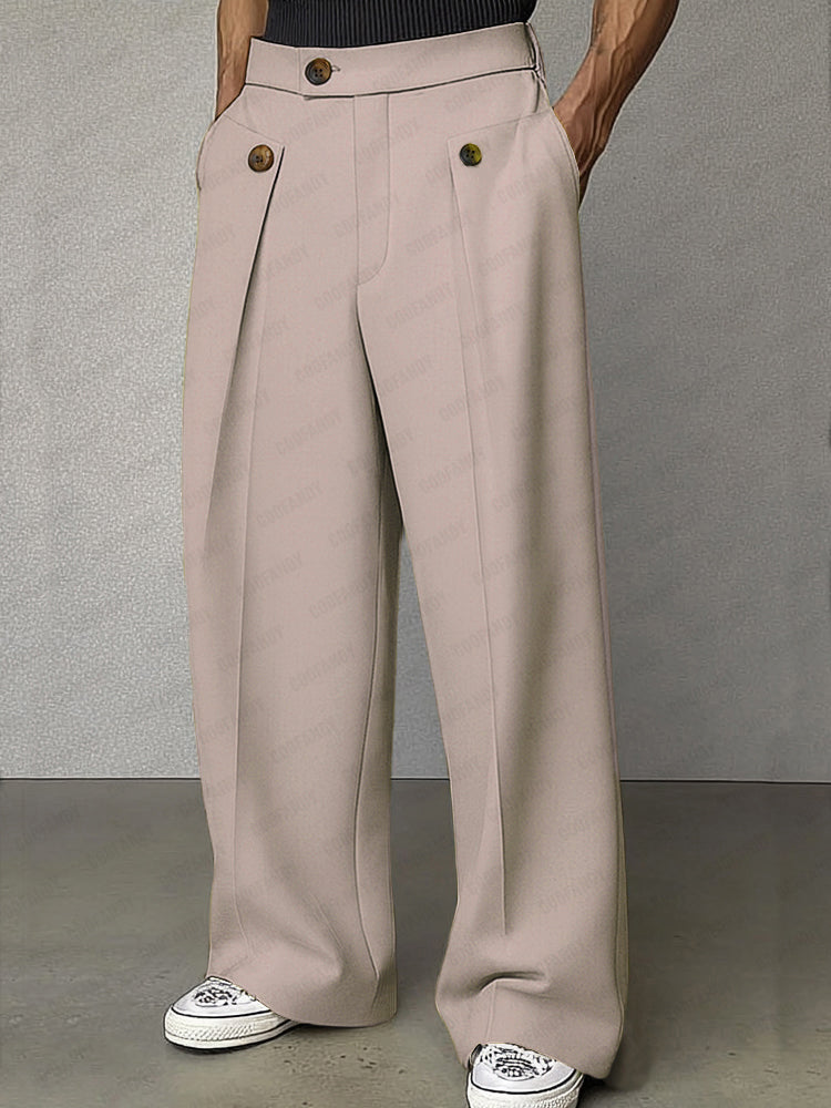 Smart Casual Tailored High Waist Pants