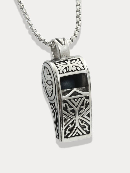 Vintage Whistles Pendant with Chain