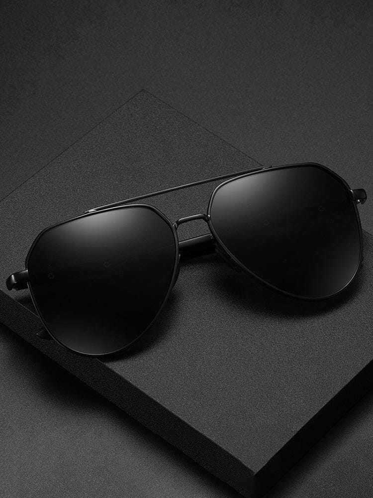 Fashion Round Cross Bar Polarized Sunglasses