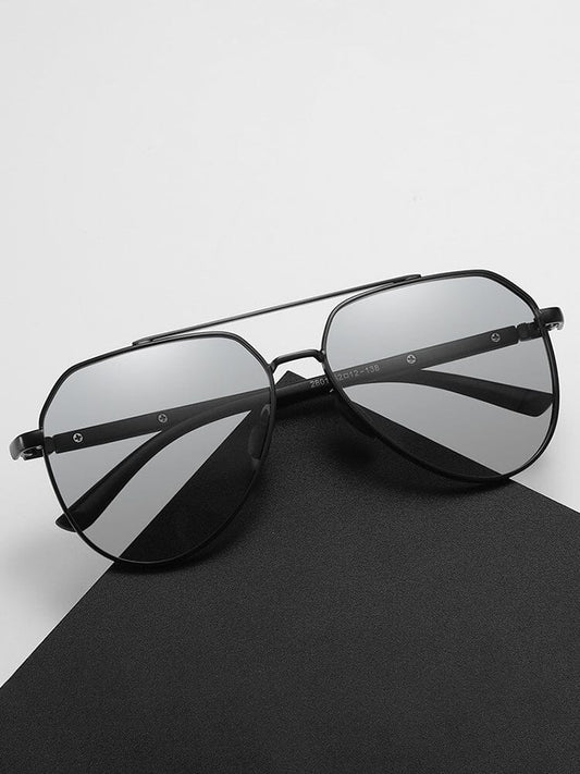 Fashion Round Cross Bar Polarized Sunglasses
