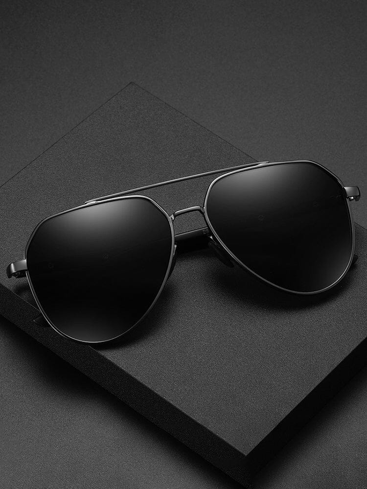 Fashion Round Cross Bar Polarized Sunglasses