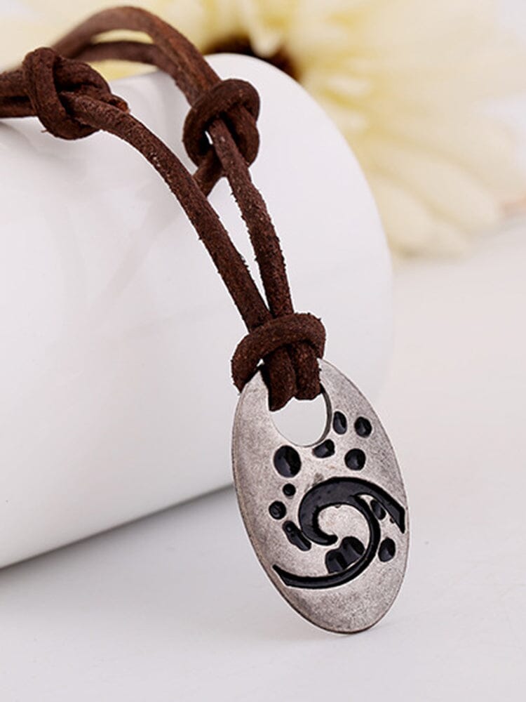 Tribal Swirl Pendant Necklace