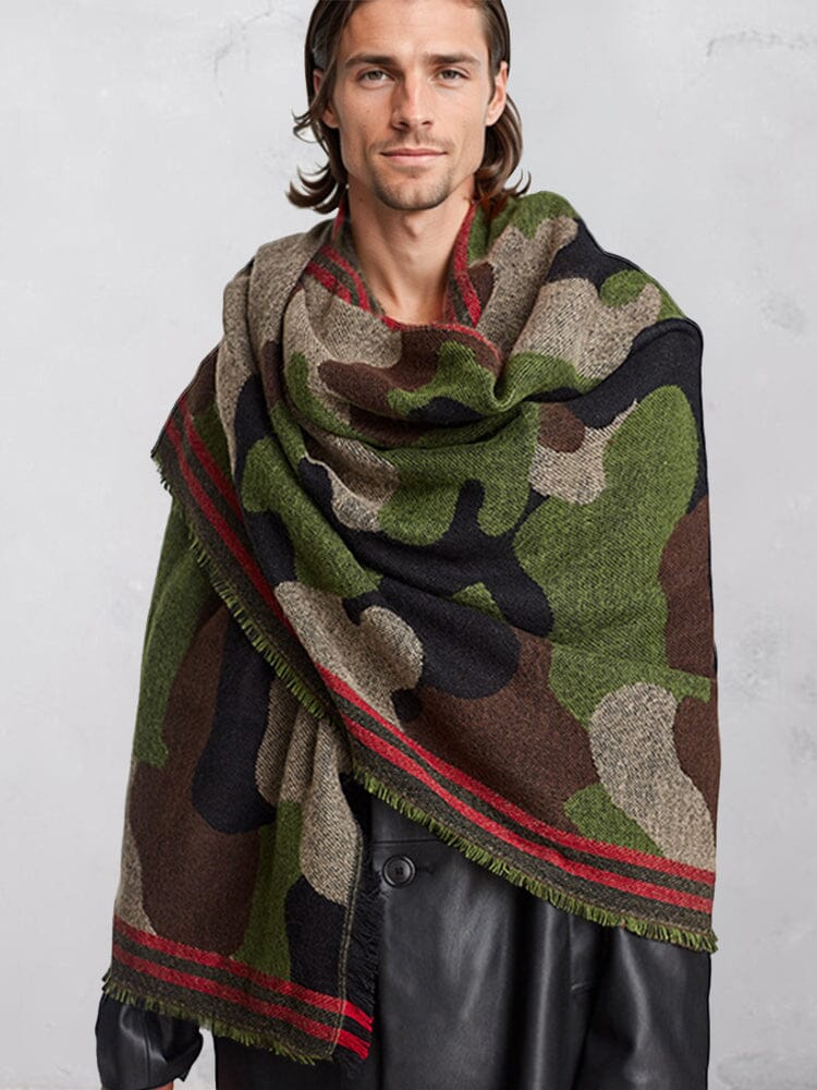 Stylish Soft Camo Shawl Scarf