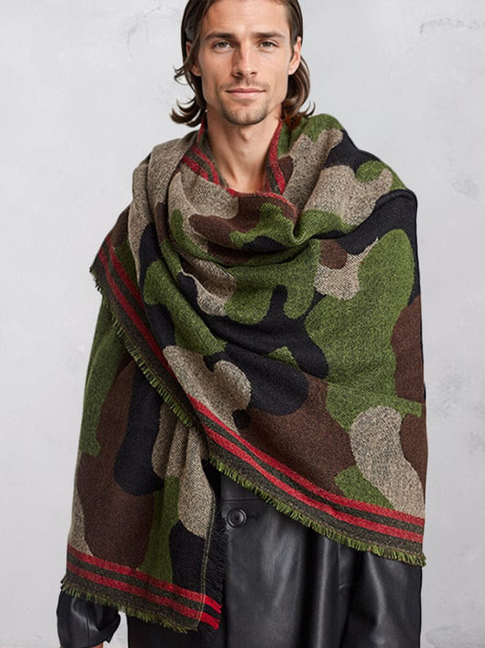 Stylish Soft Camo Shawl Scarf